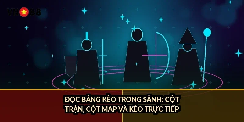 Cá cược esports Liên Minh VN88: tránh 3 lỗi đọc kèo Bo3 và Bo5 4 Đọc bảng kèo trong sảnh: cột trận, cột map và kèo trực tiếp